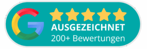 Google-Bewertungen: Ausgezeichnet, fünf Sterne